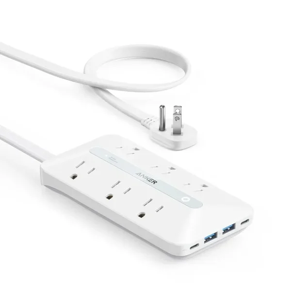 Anker Flat Plug Power Strip(300J) with 20W USB-C, 10-in-1 _4