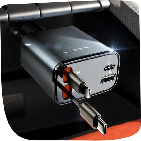 Lisen Retractable Car Charger_3