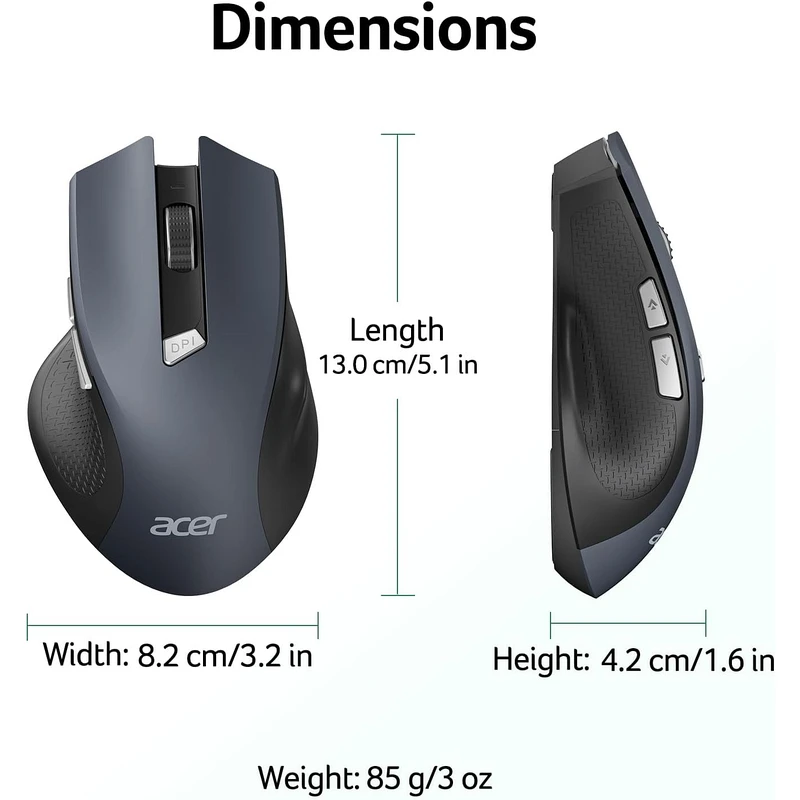 Acer Wireless Mouse with Adjustable DPI - Image 2