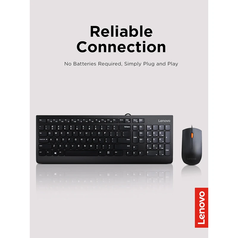 Lenovo 300 USB Wired Keyboard and Mouse Combo - Image 4