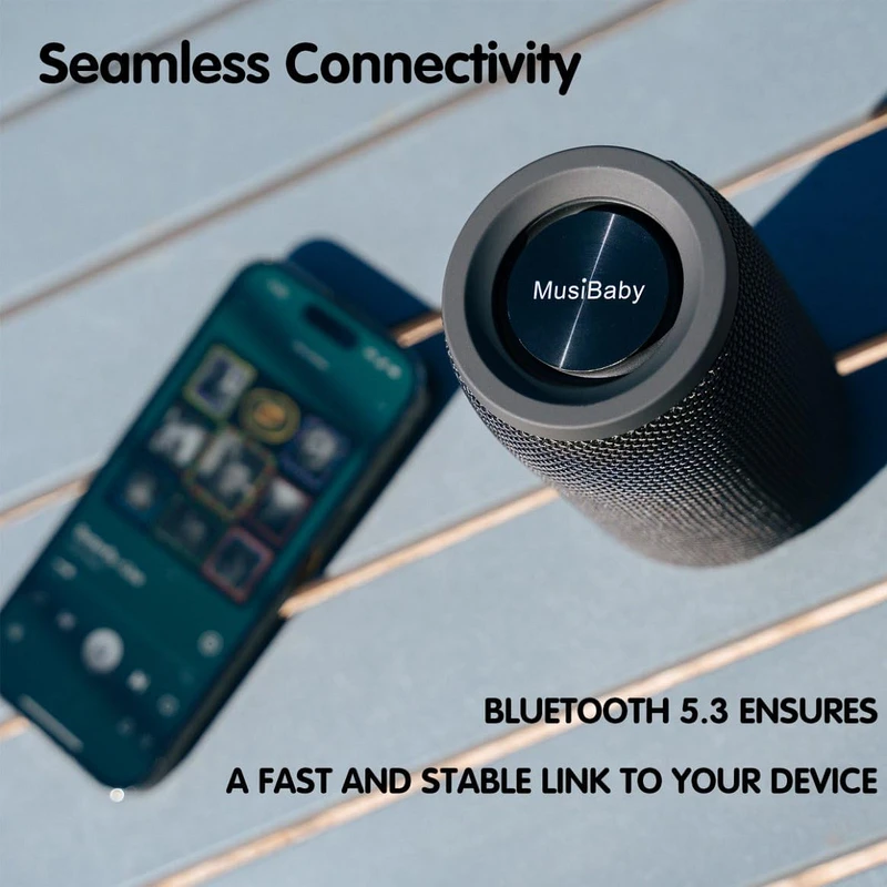 MusiBaby M68 Portable Bluetooth Speaker - Image 4