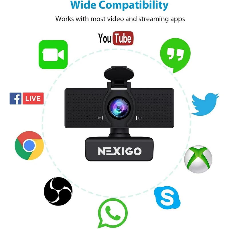 NexiGo N60 1080P HD Webcam - Image 2