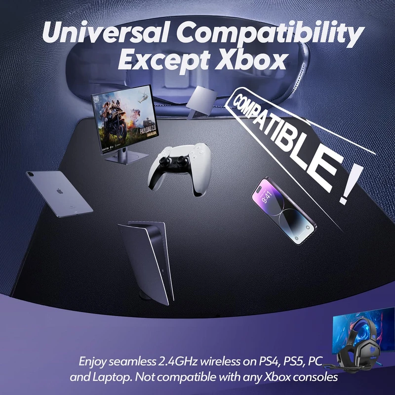 NUBWO Wireless Gaming Headset with Microphone - Image 4