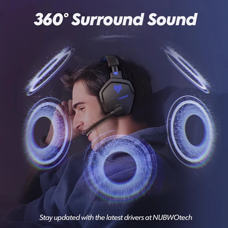 NUBWO Wireless Gaming Headset with Microphone - Image 3