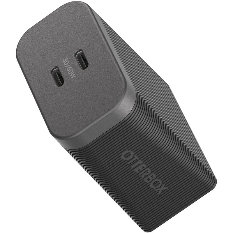 otterbox 60w dual port usb-c charger black premium pro fast charger