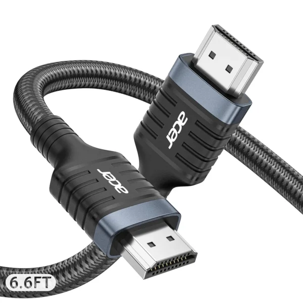 Acer HDMI 2.1 Cable 6.6FT 8K 60Hz 4K 120Hz Braided