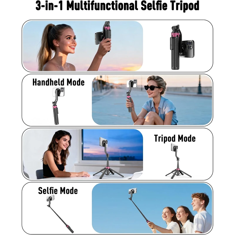 ACKIMA 3-in-1 Magnetic Selfie Stick Tripod - Image 4