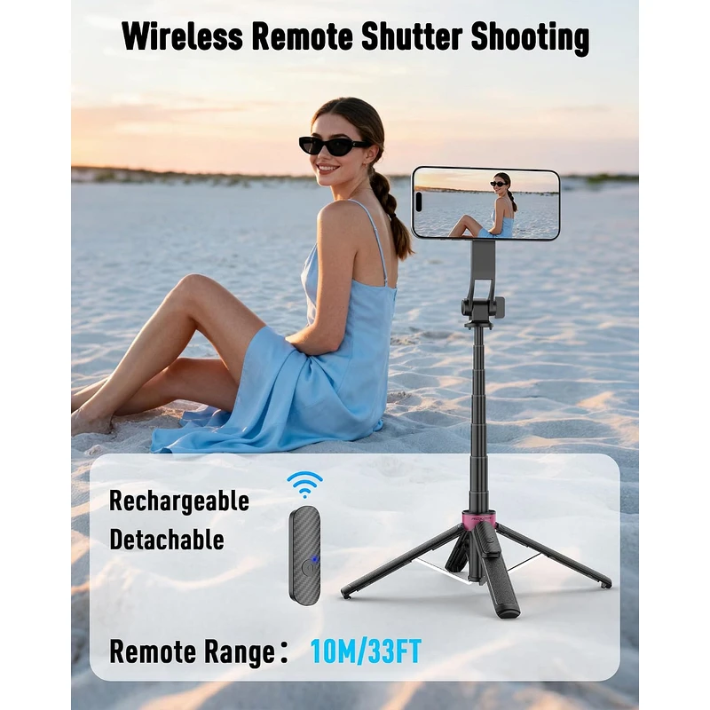 ACKIMA 3-in-1 Magnetic Selfie Stick Tripod - Image 3