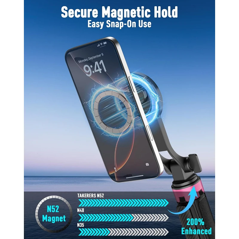 ACKIMA 3-in-1 Magnetic Selfie Stick Tripod - Image 2