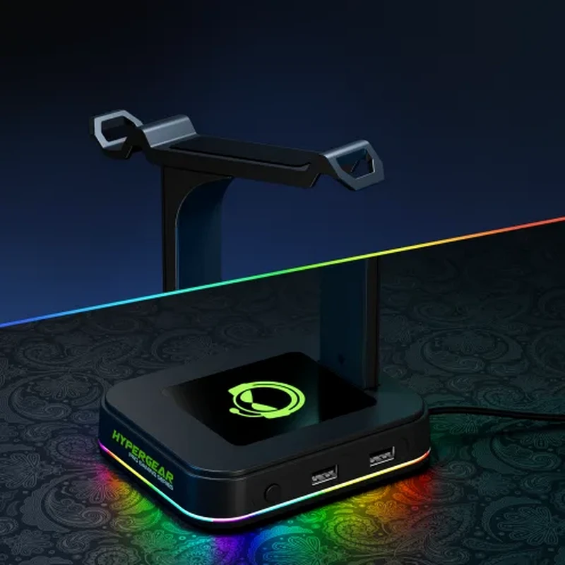 HyperGear RGB Command Station Gaming Headset Stand