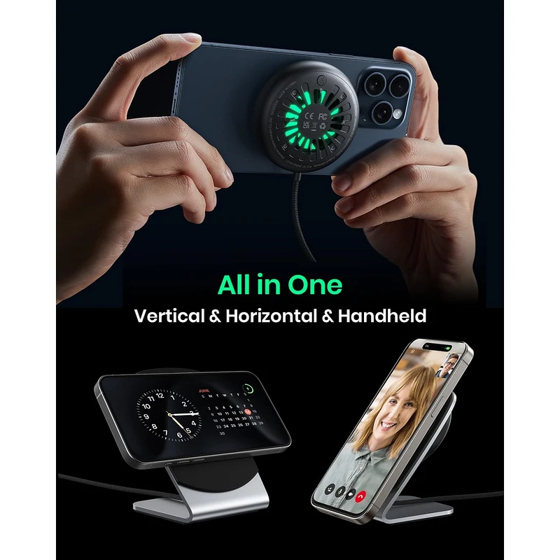 INIU 15W Magnetic Wireless Charging Stand - Image 2